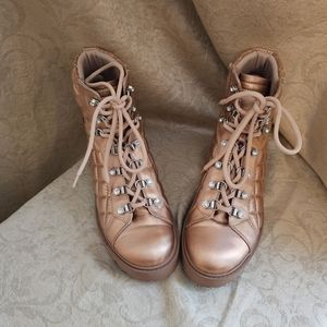 Guess pink jeweled snow boots